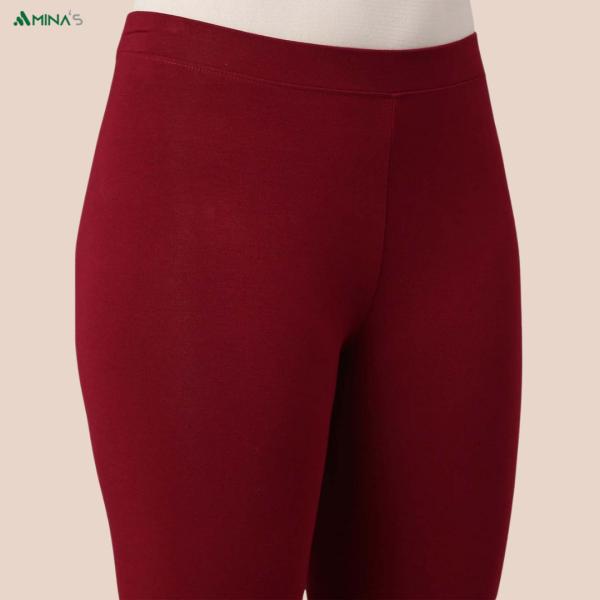 Womens Ankle Fit Leggings | Cotton Lycra |Waist Rib | All Colors | Manufacture To Consumer Direct Sale