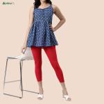 Womens Ankle Fit Leggings | Cotton Lycra |Waist Rib | All Colors | Manufacture To Consumer Direct Sale