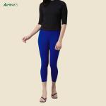 Womens Ankle Fit Leggings | Cotton Lycra |Waist Rib | All Colors | Manufacturer To Consumer Direct Sale