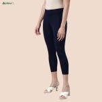 Womens Ankle Fit Leggings | Cotton Lycra |Waist Rib | All Colors | Manufacture To Consumer Direct Sale