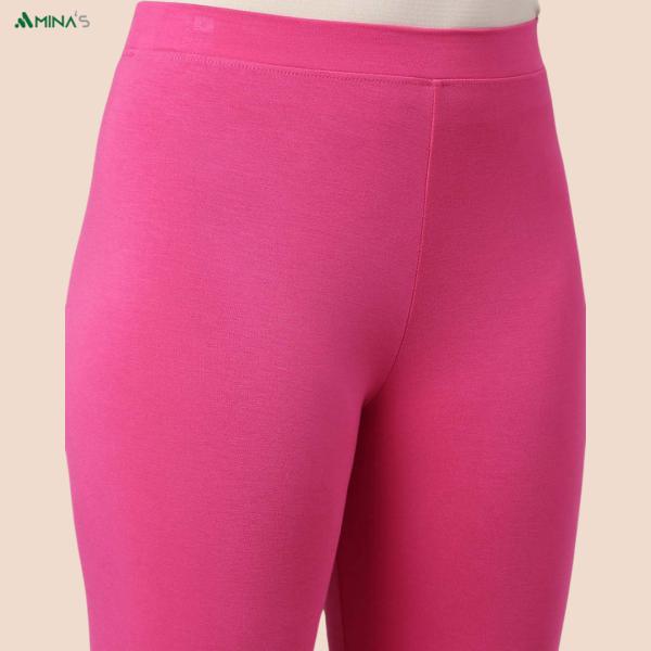Womens Ankle Fit Leggings | Cotton Lycra |Waist Rib | All Colors | Manufacture To Consumer Direct Sale
