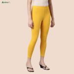 Womens Ankle Fit Leggings | Cotton Lycra |Waist Rib | All Colors | Manufacture To Consumer Direct Sale