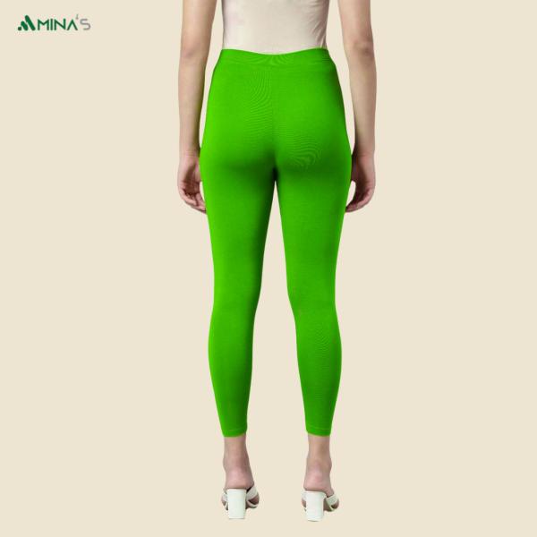 Womens Ankle Fit Leggings | Cotton Lycra |Waist Rib | All Colors | Manufacturer To Consumer Direct Sale