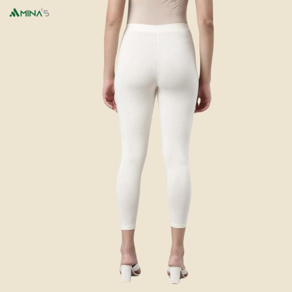 Womens Ankle Fit Leggings | Cotton Lycra |Waist Rib | All Colors | Manufacturer To Consumer Direct Sale