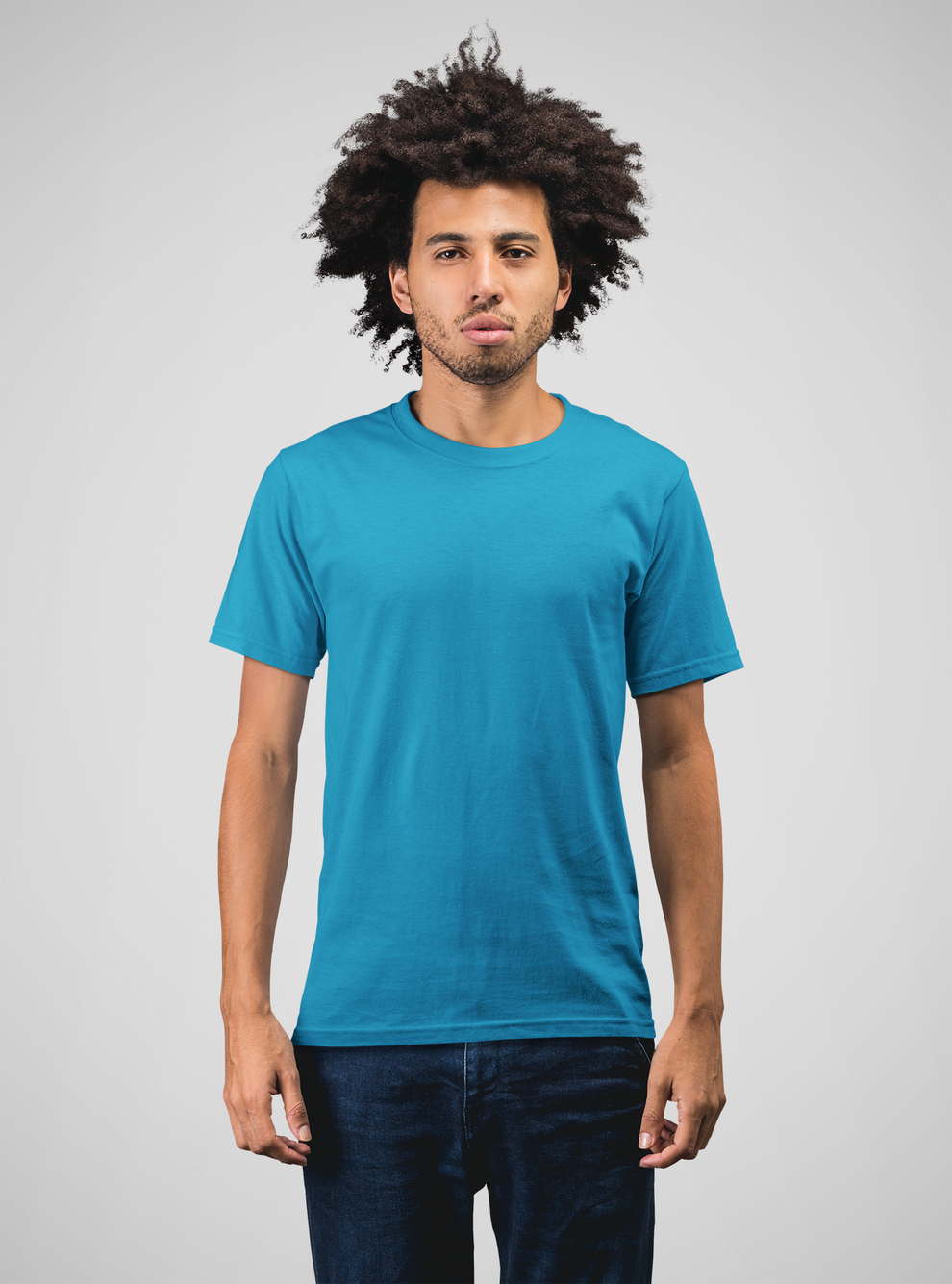 Mens Regular Fit T Shirt | Round Neck | 100% Pure Cotton | Bio-Washed | Manufacturer to Consumer Direct sale