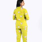 Calf Cutie Green Pyjama Set | Notched Collor | 100% Pure Cotton | Bio-Washed | Manufacture to Consumer Direct sale