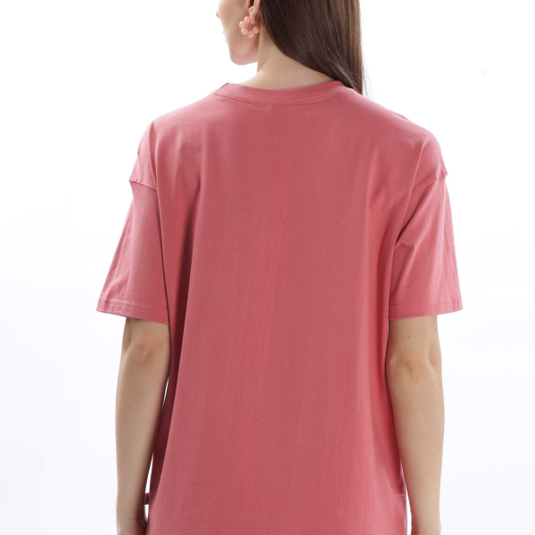 Womens Kindest Babe Printed Peach Oversized T-shirt | Round Neck | 100% Pure Cotton | Bio-Washed | Manufacture to Consumer Direct sale